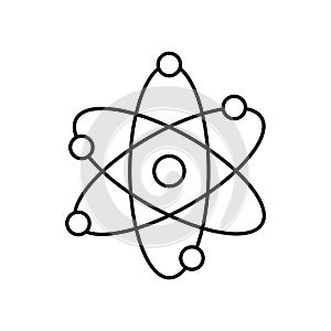 Atom vector icon which can easily modify or edit.