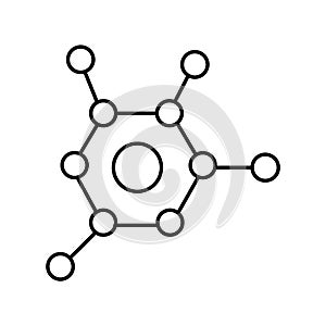 Atom vector icon which can easily modify or edit.