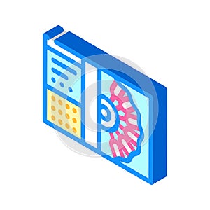 atomic absorption spectrometer isometric icon vector illustration