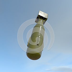 Atomic bomb. 3D rendering