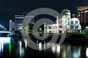 Atomic bomb dome in Hiroshima city