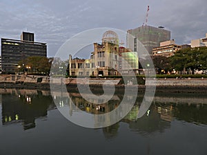 Atomic Bomb Dome, Motoyasugawa River, Hiroshima, Japan