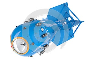 Atomic bomb, nuclear weapon. 3D rendering