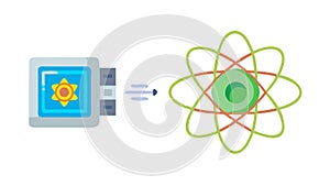 Atomic Energy Science Physics Vector Art, vector design Generative AI