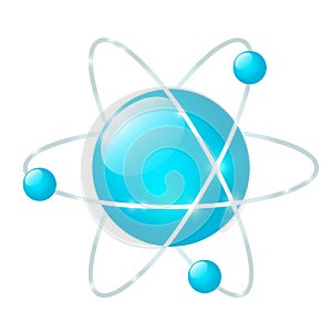 Atomic icon isolated on white