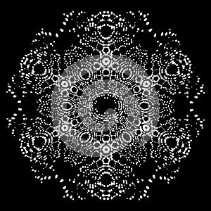 Atomic lattice. Texture of molecules and atoms. Atom under the microscope