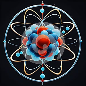 atomic model, AI-Generatet