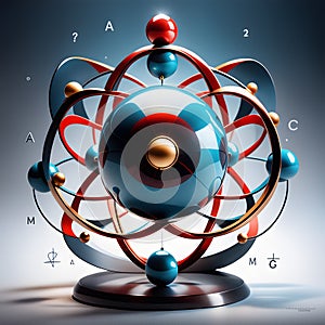 atomic model, AI-Generatet