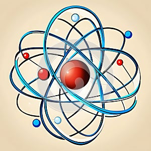 atomic model, AI-Generatet