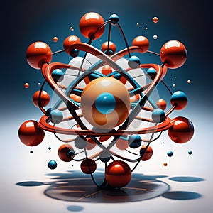 atomic model, AI-Generatet