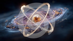 Atomic Model with Electron Orbits photo