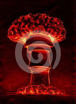 Atomic mushroom cloud