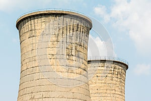 Atomic Power Plant Cooling Towers