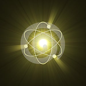 Atomic sign atom structure light halo