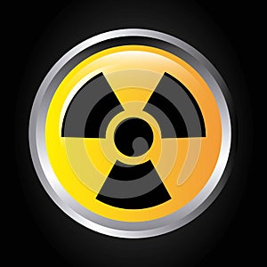 Atomic signal button isolated icon design