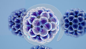 Atomic structure of fullerene molecule