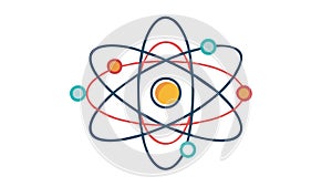 Atomic Structure Symbol: Science, Research, and Fundamental Elements, vector design Generative AI