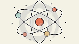 Atomic Structure Vector: Physics & Energy Concepts, vector design Generative AI
