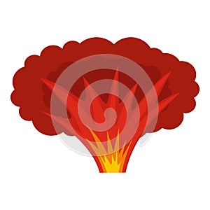 Atomical explosion icon isolated