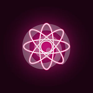 atoms icon. Elements of Web in neon style icons. Simple icon for websites, web design, mobile app, info graphics