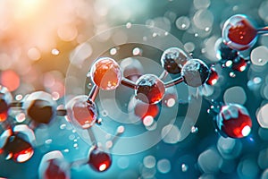 Atoms molecules magnification microscope atom particles hydrogen bonds chemistry technology molecular biology physics
