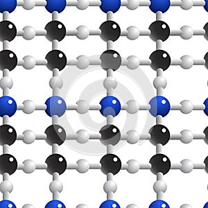 Atoms and molecules. Theme of science, inventions, and research.