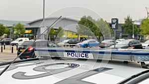 Atop Of English Police Car A