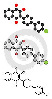 Atovaquone drug molecule