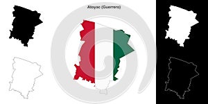 Atoyac outline map