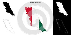 Atoyac outline map