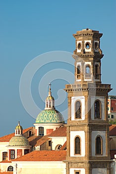 Atrani belltower and cupole photo