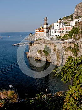 Atrani church and belltower