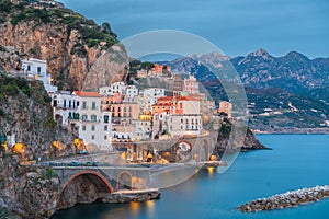 Atrani, Italy along the beautiful Amalfi Coast