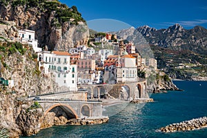 Atrani, Italy on the Amalfi Coast