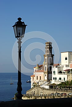 Atrani streetlight photo