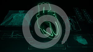 AV Node Signal or Atrioventricular Node Signal of Human Heart photo