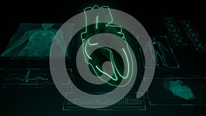AV and SA Node Signals or Atrioventricular and Sinoartial Node Signal of Human Heart photo