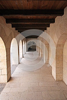 Atrium of the Church of the Multiplication of Loaves and Fishes, Tabgha, Israel