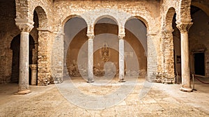Atrium of euphrasian basilica in Porec