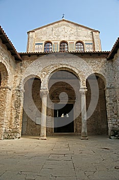 Atrium of Euphrasian basilica, Porec, Istria, Croatia