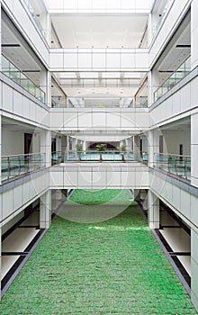 Atrium in an office building photo