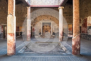 Atrium of Roman Villa San Marco in Stabiae