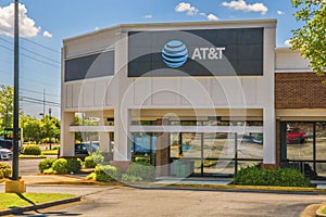 ATT cellphone retail store side view on a sunny day