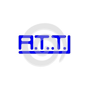 ATT letter logo creative design with vector graphic, photo