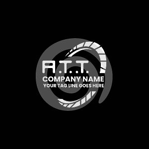 ATT letter logo creative design with vector graphic, photo