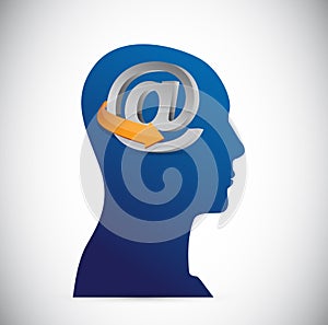 Att symbol and head illustration design