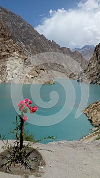 Atta abad lake Hunza Pakistan