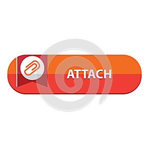 attach button. Vector illustration decorative design