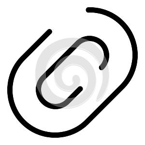 Attach link icon, outline style