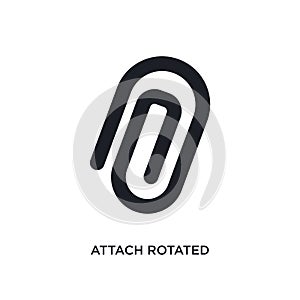 attach rotated isolated icon. simple element illustration from ultimate glyphicons concept icons. attach rotated editable logo